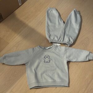 Zara Light Gray Penguin Outfit